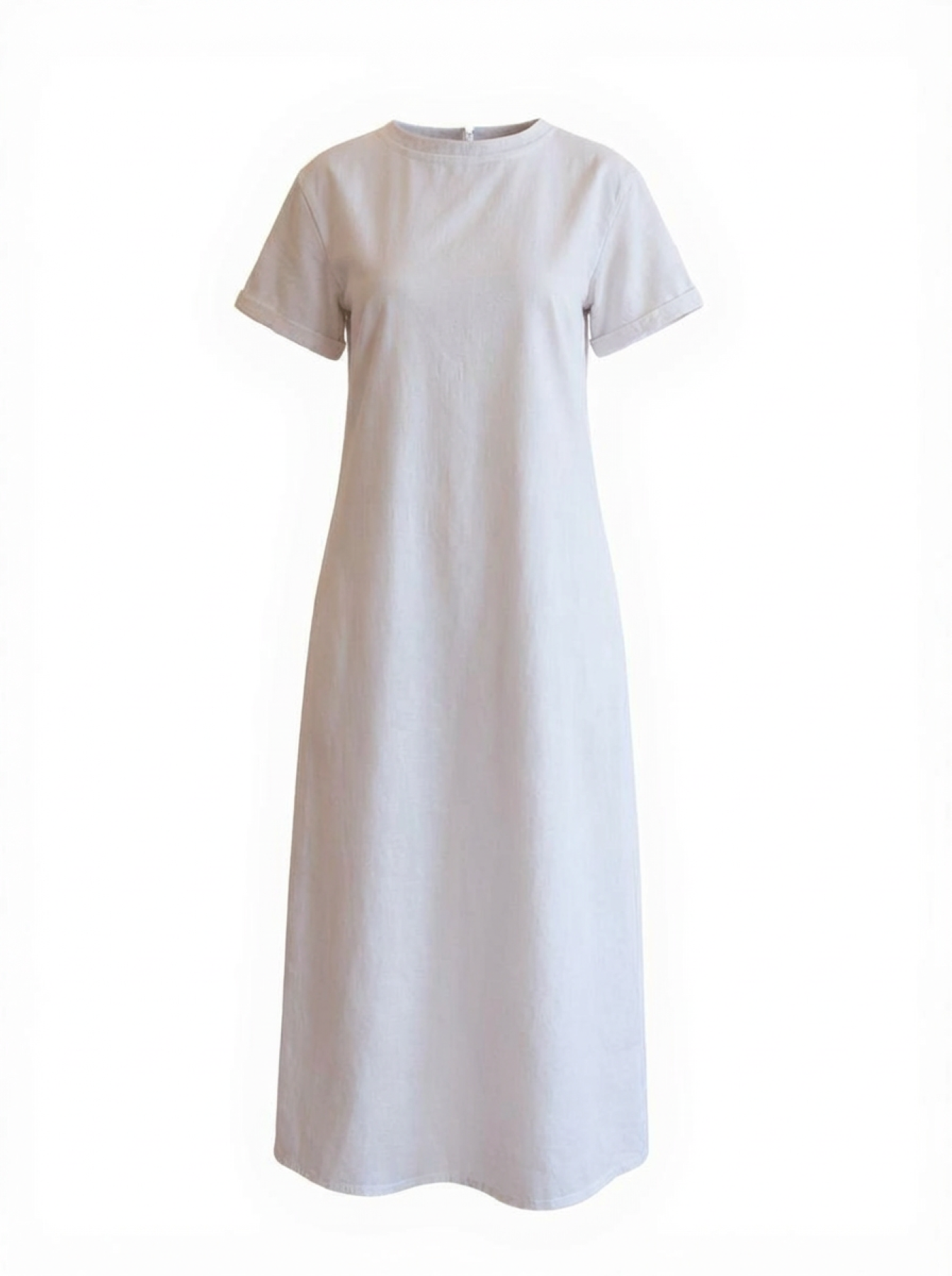 Cotton Jersey Maxi T-Shirt Dress with Pockets