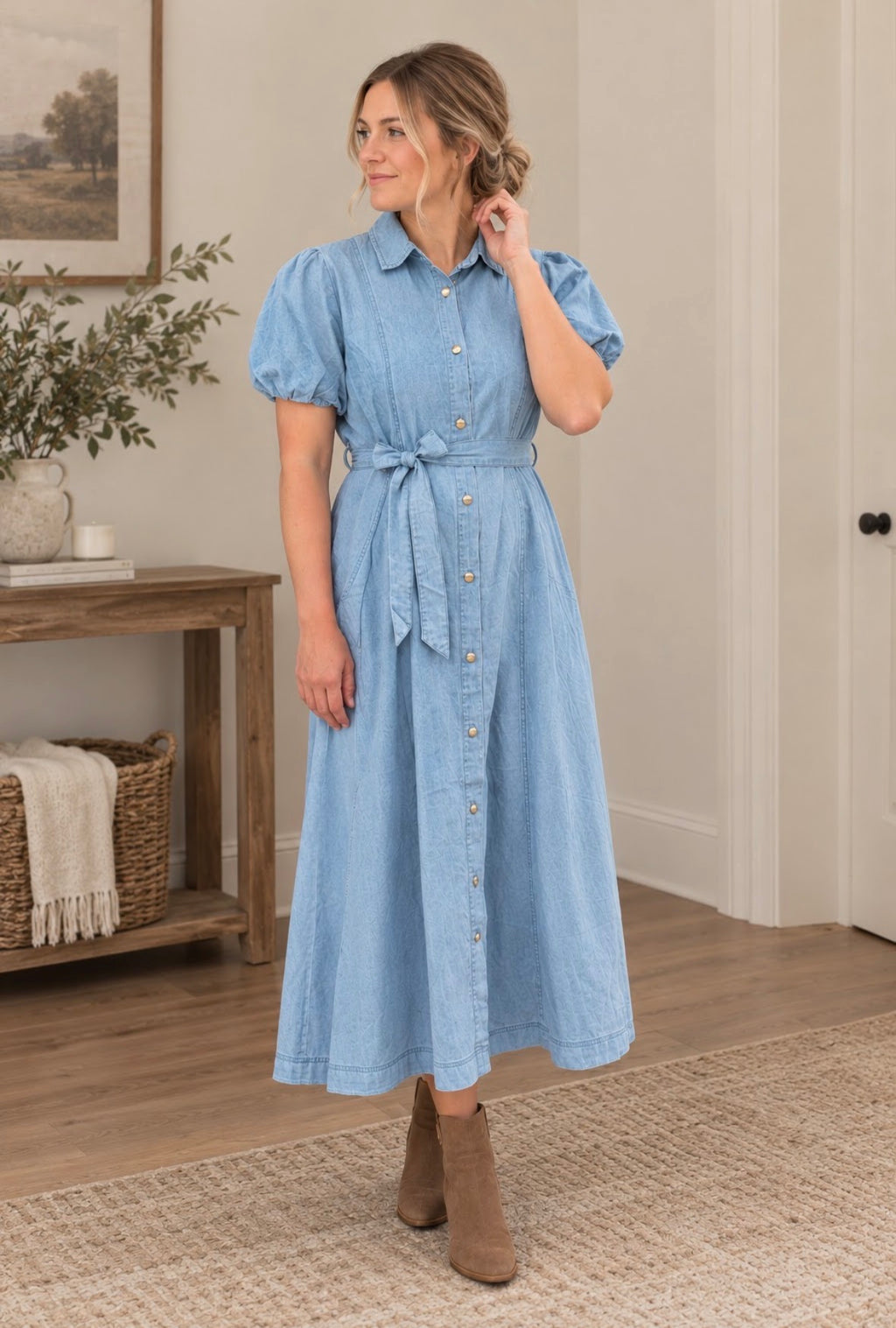 Rachel Chambray Dress
