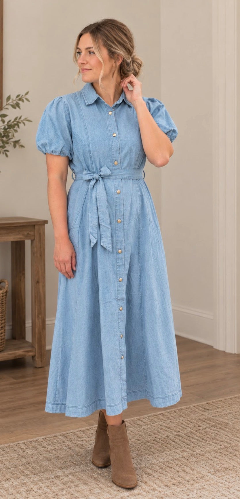 Rachel Chambray Dress