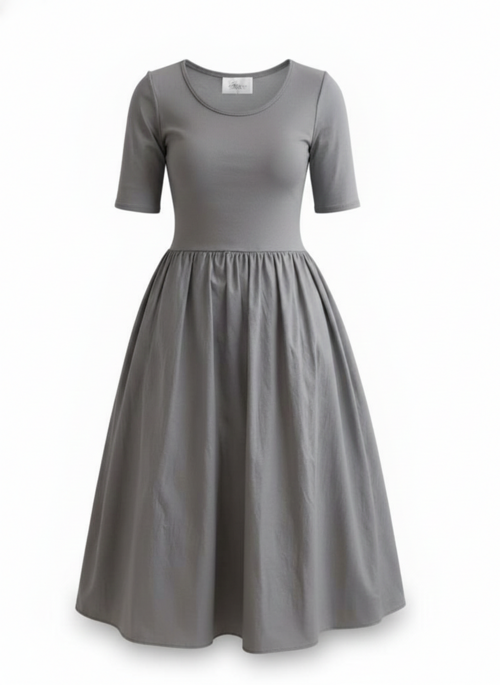 Mary Glammy Dress in soft cotton jersey with relaxed silhouette and easy drape