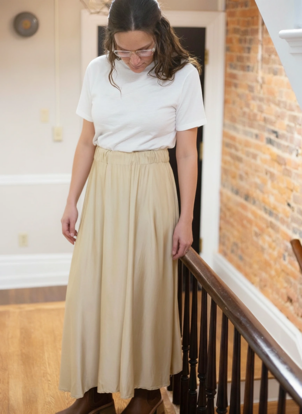 Viscose maxi skirt - versatile sustainable fashion piece