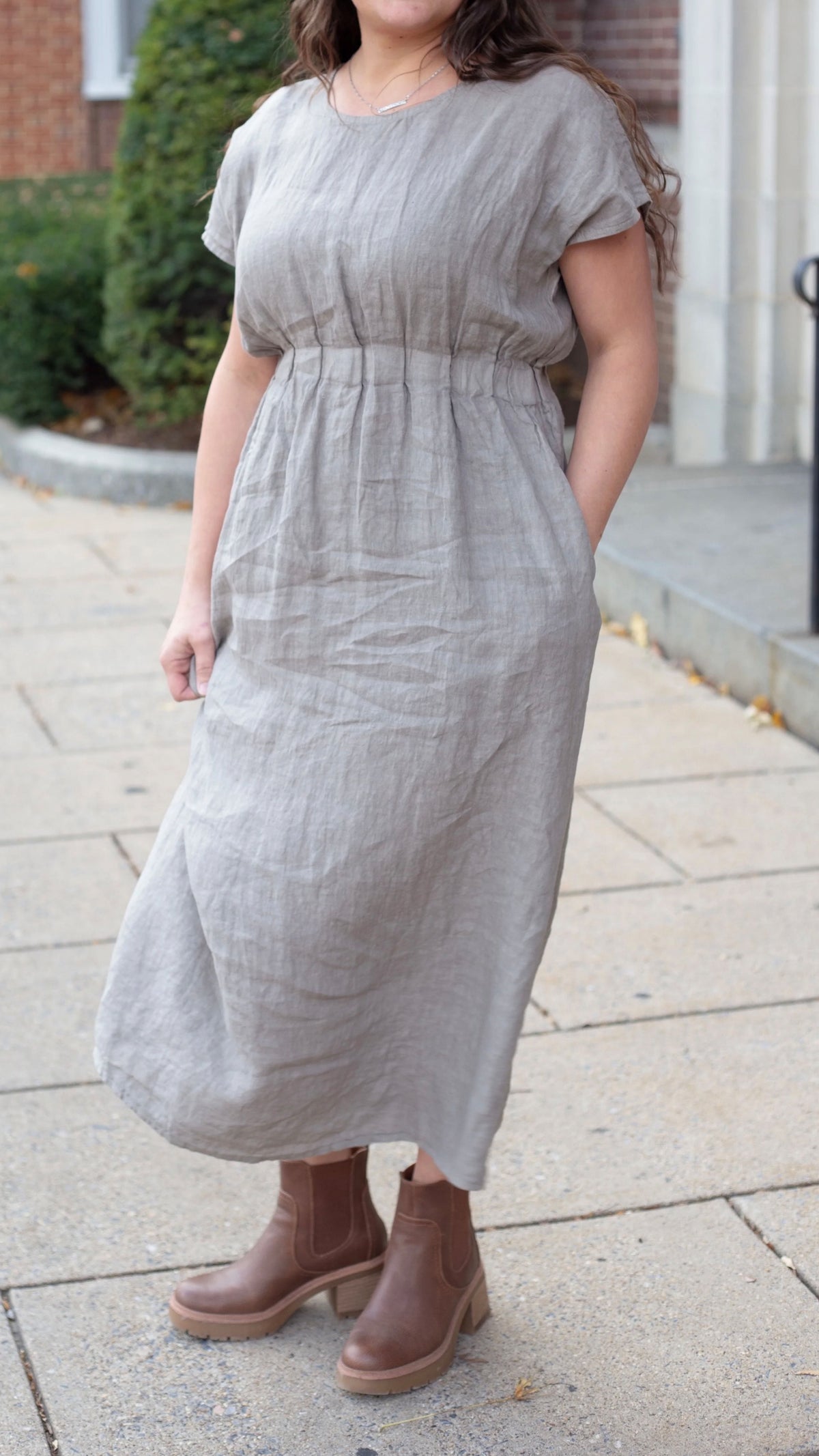long linen dresses plus sizes White Casual Linen Plus Size Summer Maxi Dresses 1640 XL / White