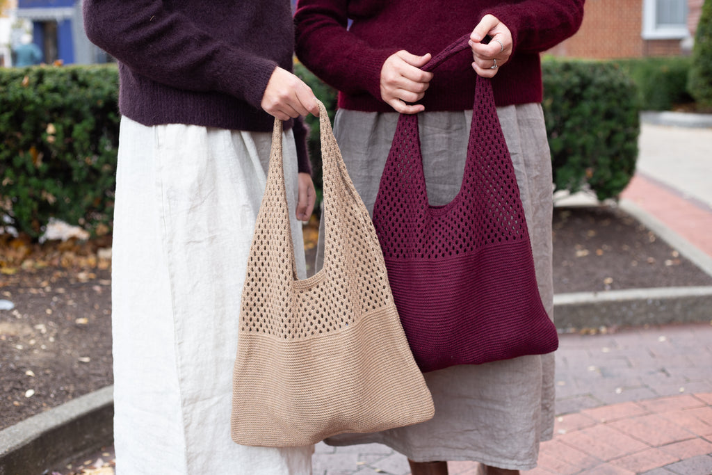 Crochet shoulder bag styled - eco-friendly  accessory