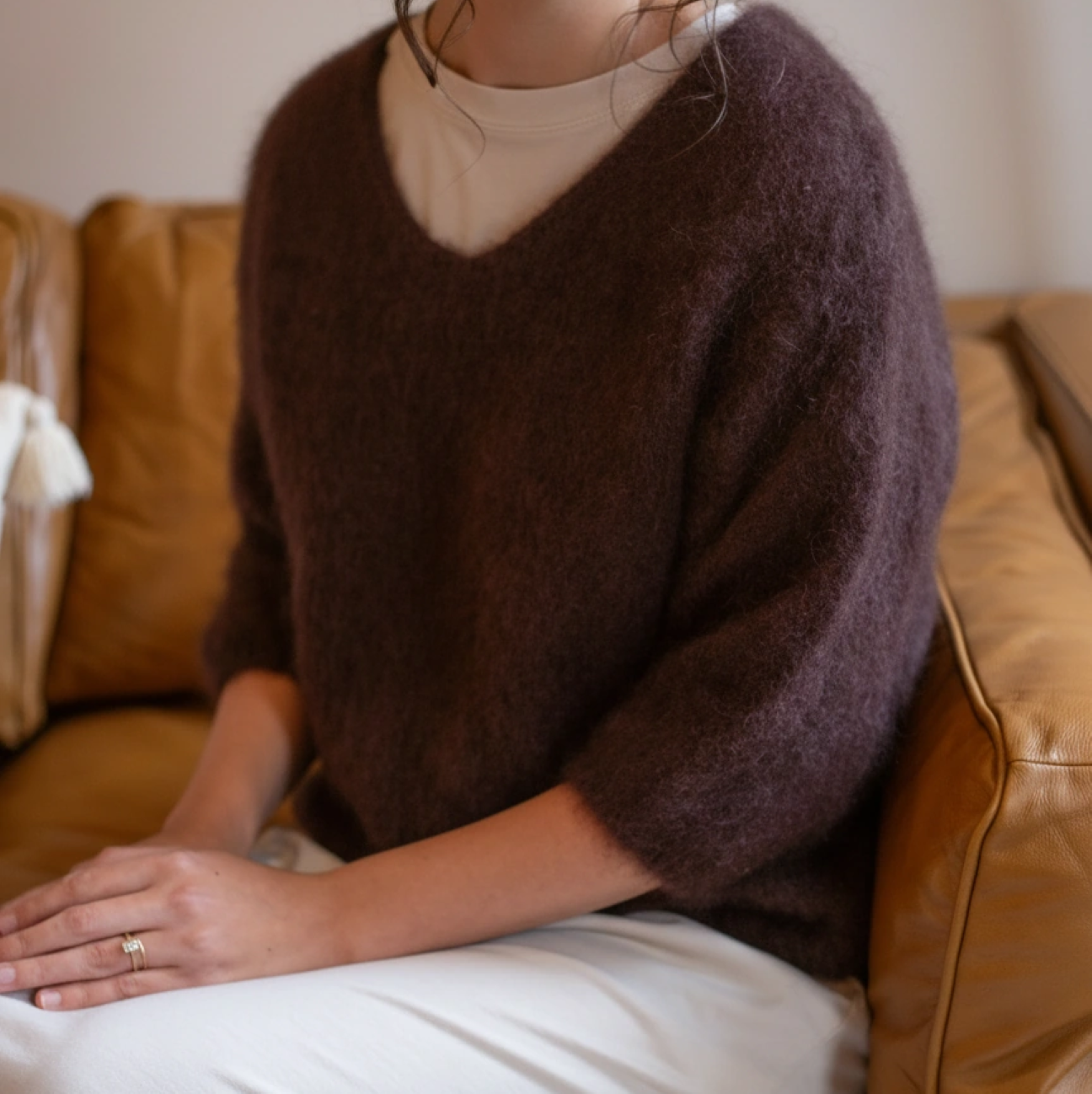 Rebecca Vneck Pullover Sweater