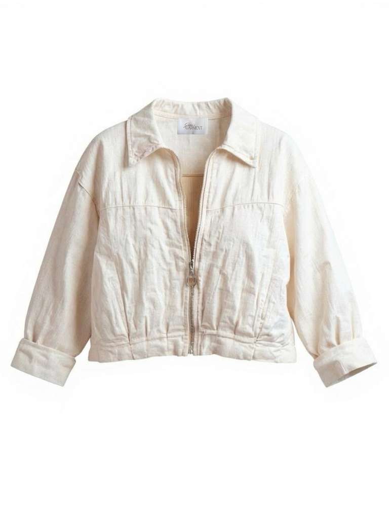 Grace linen jacket in cream - versatile sustainable outerwear