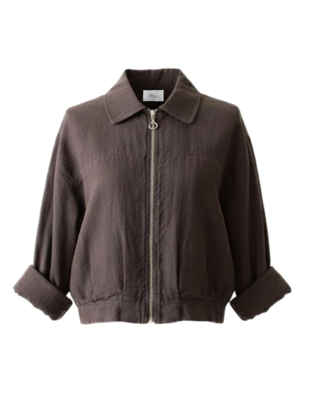 Grace linen jacket in brown - versatile sustainable outerwear